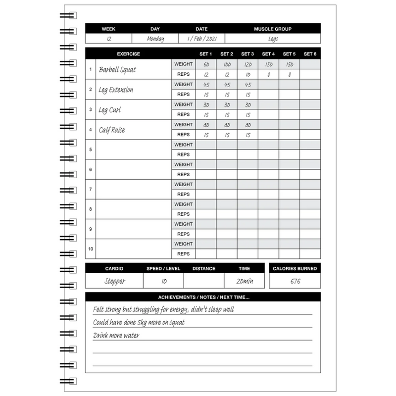 WORKOUT JOURNAL - LITTLE GYM BOOK – YAKKA STRENGTH