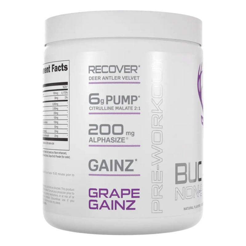 BUCKED UP NON-STIMULANT PRE WORKOUT 327G