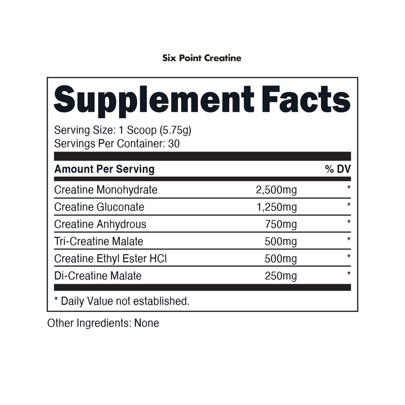 BUCKED UP SIX POINT CREATINE 175.5G