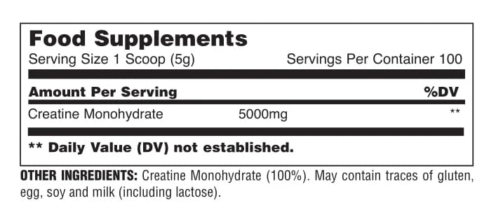 ANIMAL CREATINE POWDER 500G