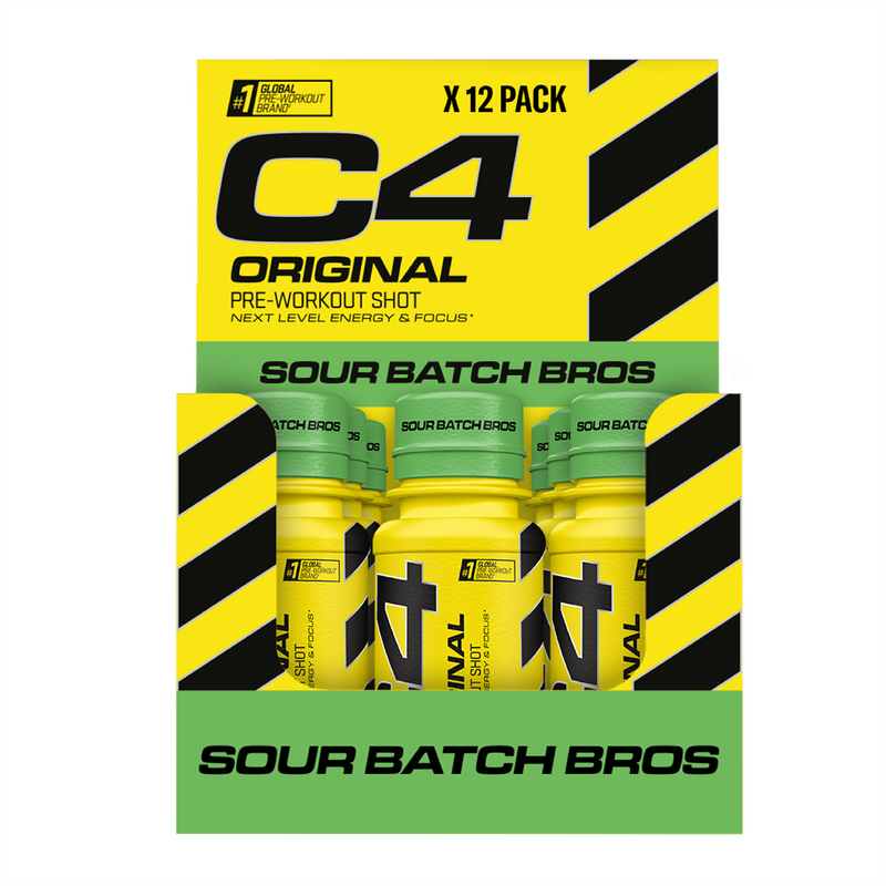 CELLUCOR C4 PRE-WORKOUT SHOTS - SOUR BATCH BROS