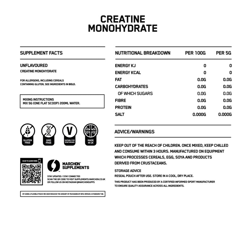 MARCHON SUPPLEMENT CREATINE MONOHYDRATE 317G