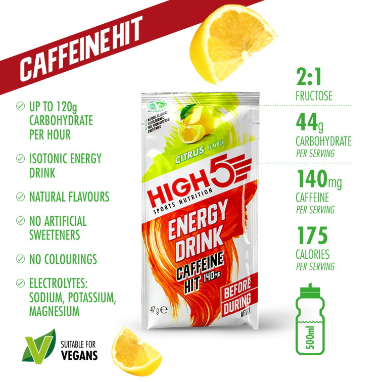 High5 Cycle Nutrition Berry: 12 Bustine Energia E Proteine Per Ciclisti (47 G)