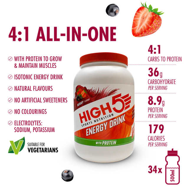 HIGH5 ENERGY DRINK WITH PROTEIN 1.6KG