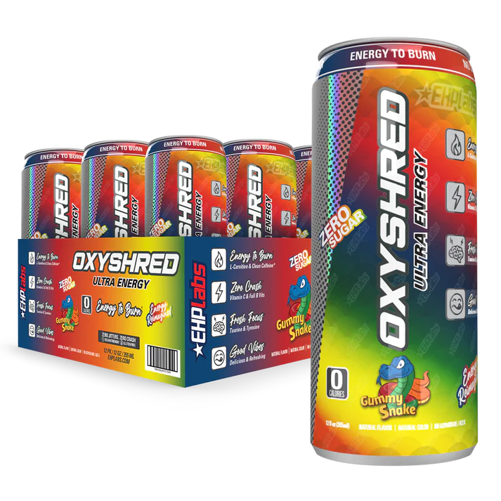 EHP LABS OXYSHRED ULTRA ENERGY DRINK RTD 12X355ML