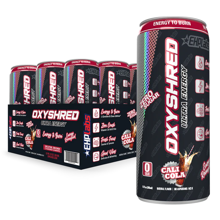 EHP LABS OXYSHRED ULTRA ENERGY DRINK RTD 12X355ML