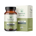 SUPREME CBD LIONS MANE VEGAN CAPSULES - FOCUS 500MG 60 CAPS