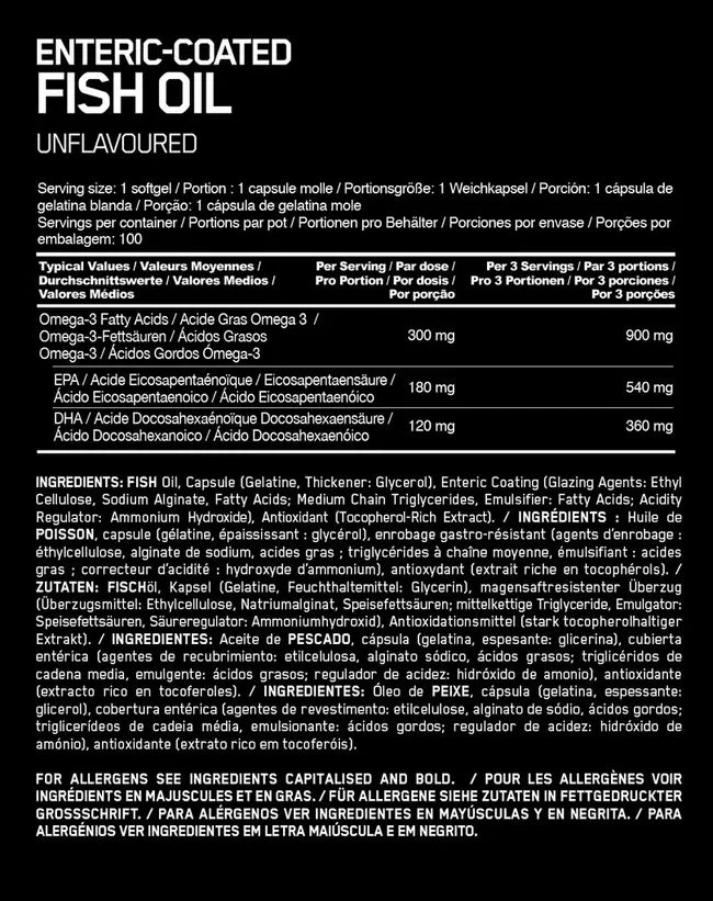 OPTIMUM NUTRITION FISH OIL SOFTGELS ELITE