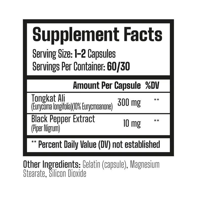 MUSCLE RAGE TONGKAT ALI 60 CAPSULES