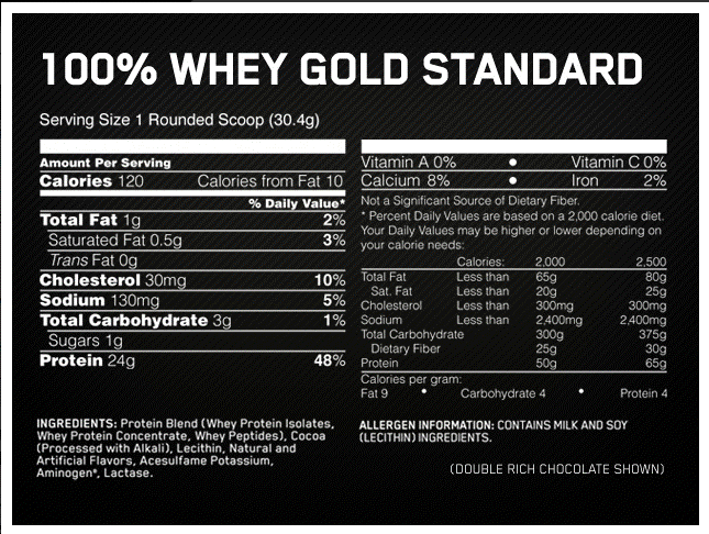 OPTIMUM NUTRITION GOLD STANDARD 100% WHEY 450G