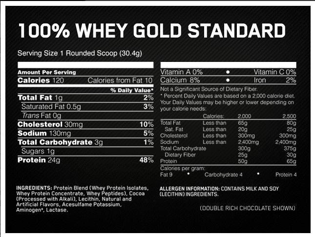 OPTIMUM NUTRITION GOLD STANDARD 100% WHEY PROTEIN 450G