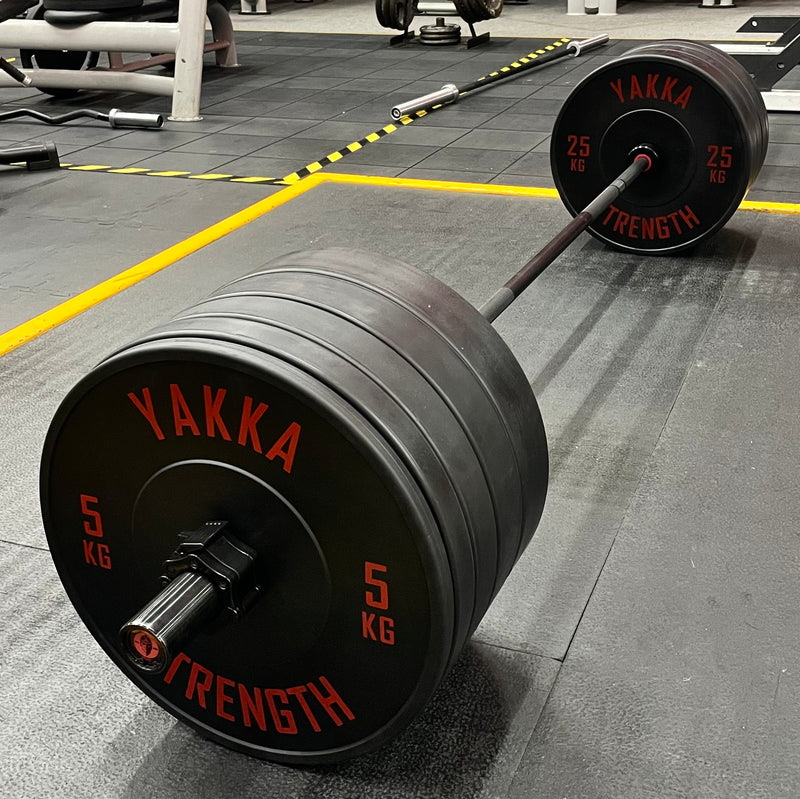 YAKKA STRENGTH BLACK BUMPER PLATES